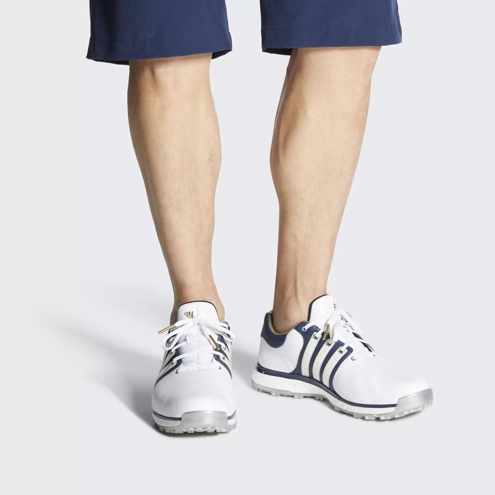Adidas Tour360 XT-SL Wide Tenis De Golf Blancos Para Hombre (MX-35270)